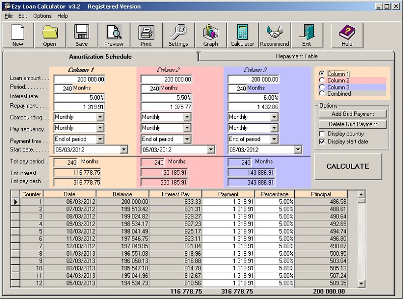 Ezy Loan Calculator screenshot